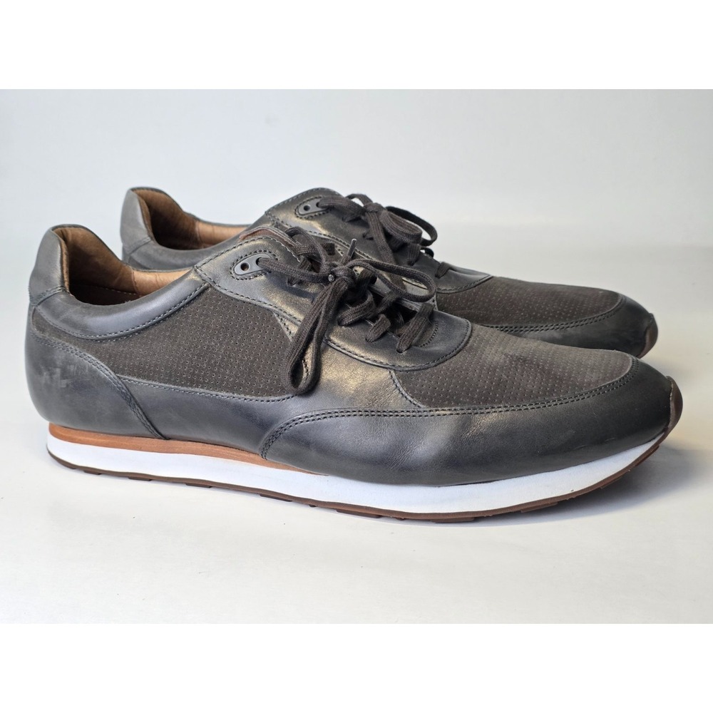 Johnston & Murphy Malek Men's Sneakers Size 13 Gray Leather Suede Classic Shoes